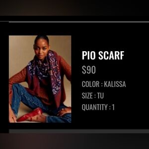 Sezane Pio Scarf Kalissa - Size TU